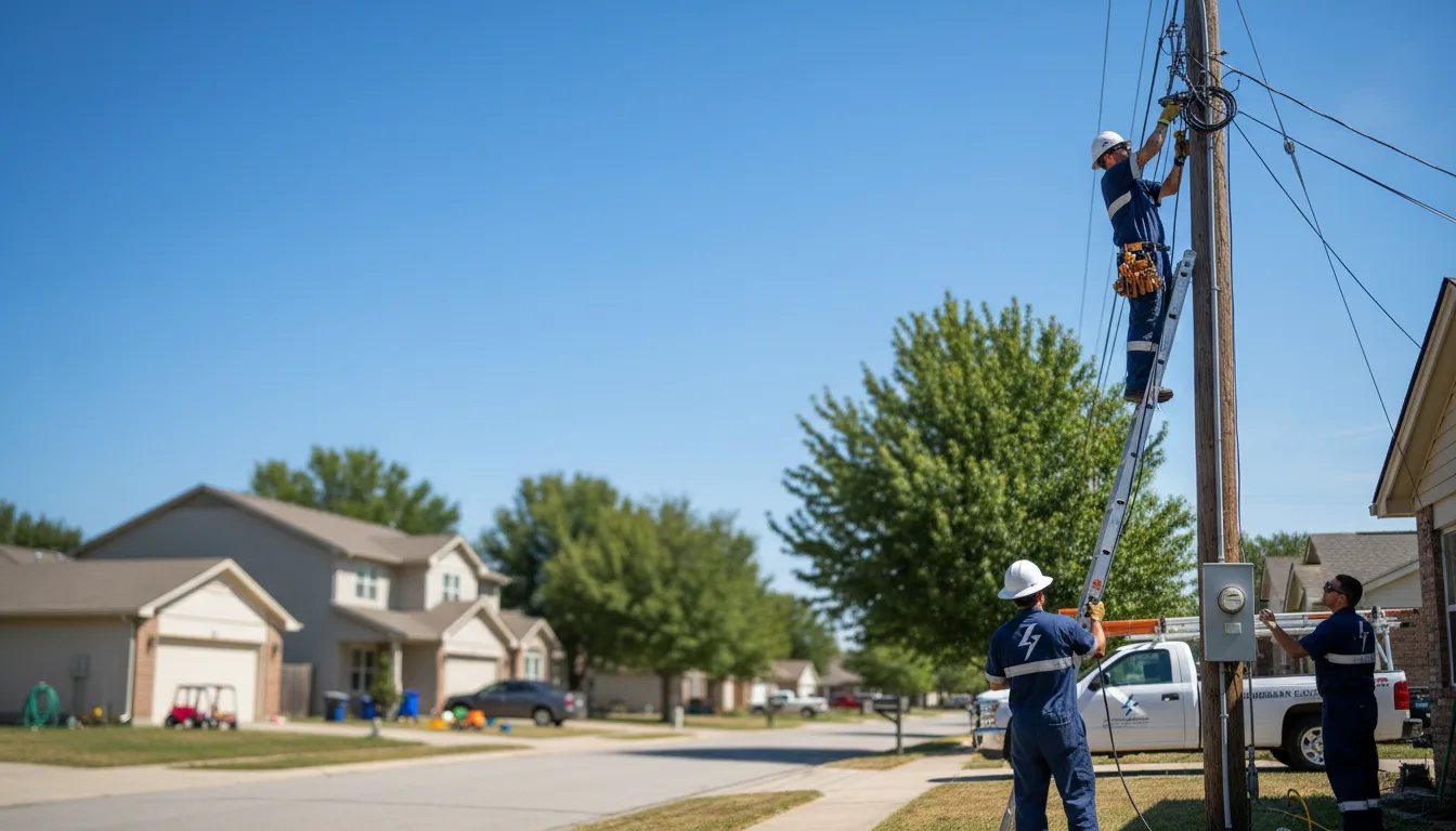 Residential electrician providing installation services in Suamico, WI